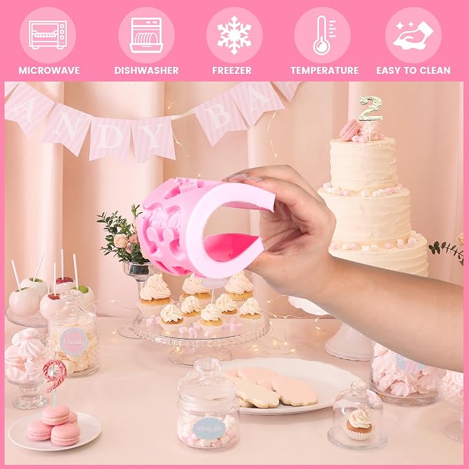 YunKo 2Pack Silicone Fondant Number Molds 0-9 3D Embossed Fondant Chocolate Clay Mold with Stick Hole for Decorating Cake Candy Chocolate DIY Cake Decorating