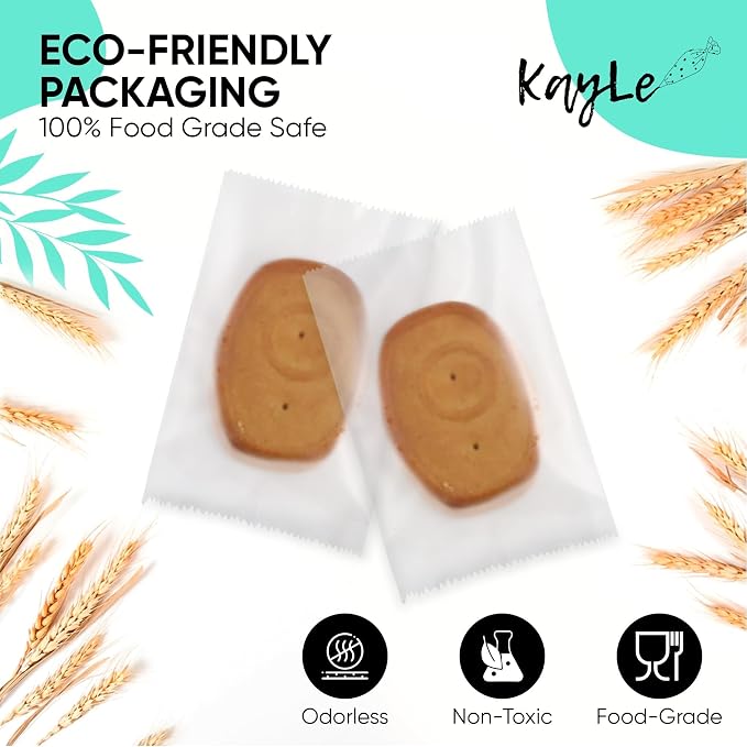 KayLe 4.3 x 5.9 Matte Treat Bags, 100 Count Heat Sealable PET Cookie Bags, Frosted Bakery Packaging Bags for Cookies, Candy & Snacks | 4.3 x 5.9 Matte 100