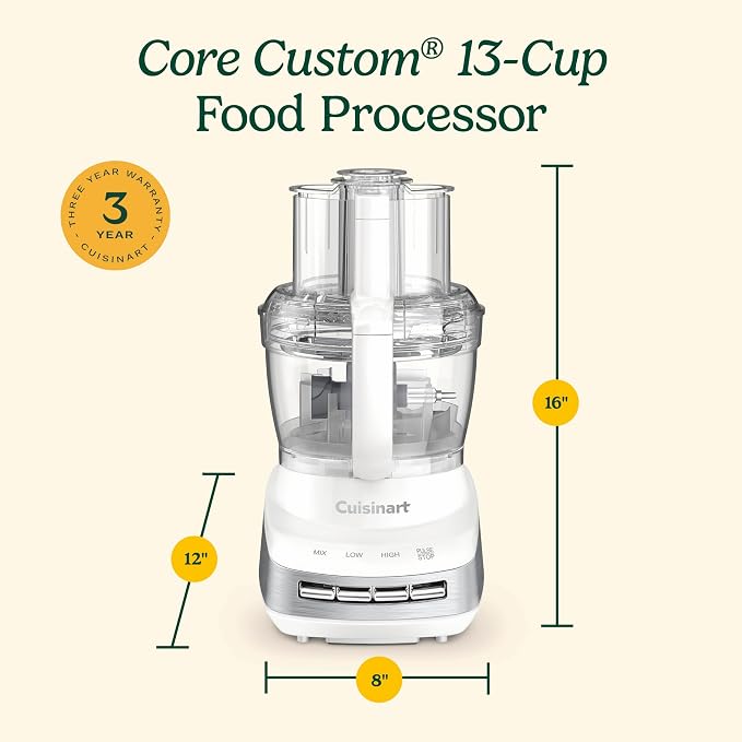 Cuisinart FP-130 13-Cup Multifunctional Food Processor White
