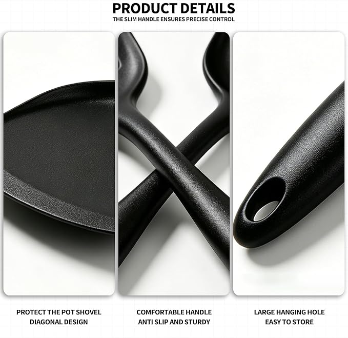 2‑Pack Silicone Kitchen Spatula Set | Heat‑resistant & non‑stick, dishwasher safe for eggs, pancakes, fish and burgers cooking.