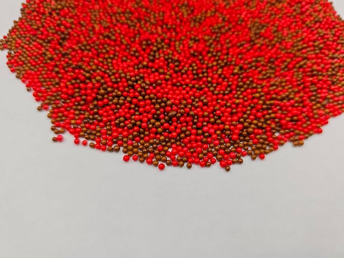 Edible Thanksgiving Fall Nonpareil Sprinkles, 2mm Sugar Pearls for Cake Decorating, Baking, Ice Cream, Cookies, Cupcake Topper Autumn Decorations,5.9oz (Brown&Orange&Yellow&Green&Red)