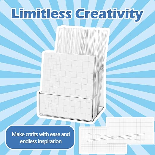 80 Pcs Clear Cake Topper Sticks Flat 7.87 Inch 1320 Pcs Foam Tape Craft Double Sided Precut with Organizer Cupcake Topper Sticks Acrylic 2 Size Foam Square Stickers for Crafts DIY Decoration