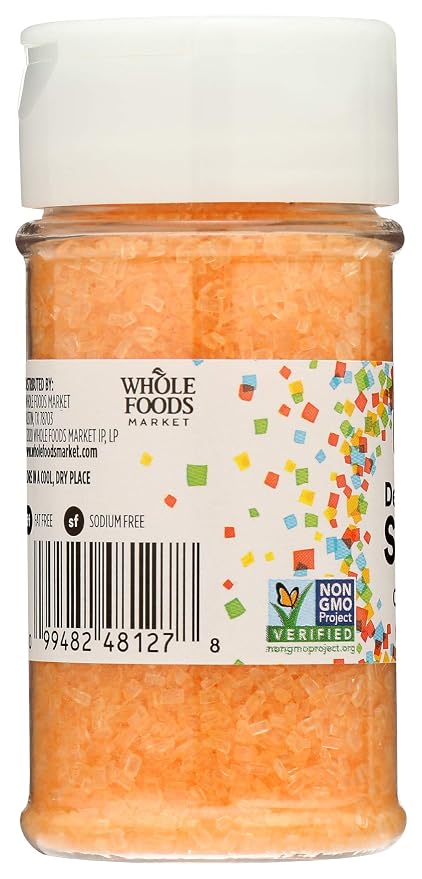 365 by Whole Foods Market, Orange Colored Sugar, 3.3 Ounce (Pack of 5)