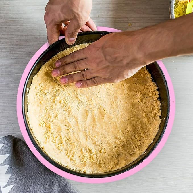 EUBUY Silicone Cheesecake Pan Protector for 9'' Round Springform Pan, Cheesecake Water Bath Protector, Baking Accessories Preventing Water from Entering