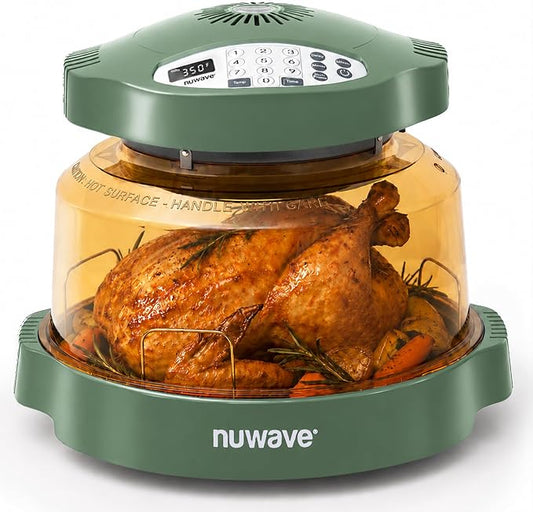 Nuwave Pro Plus 2 Air Fryer Oven, Infrared Countertop Convection, No Defrost No Preheat, Triple Combo Heating, 10-in-1 Multicooker, PFAS & BPA Free, 10LB Capacity, Dishwasher Safe Parts, 20660V03O