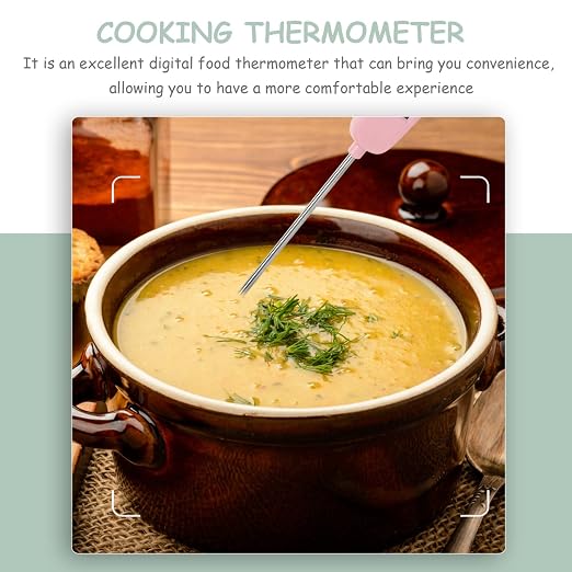 Digital Meat Thermometer Cooking Instant Read Temp Probe 30℃~300℃ Read Digital Cooking Candle Liquid Making for Oil Deep Fry Oven
