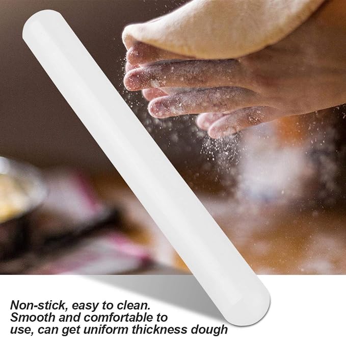 Fondant Rolling Pin, 9.1in Cake Rolling Pin Non Stick Roller Nylon Pizza Dough Roller DIY Cake Baking Decorating Tool for Cookie Pastry Fondant