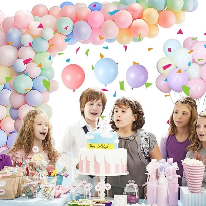 Daisy Pastel Balloons Arch Kit 156pcs 18 12 5 Inch Macaron Balloon Arch Kit with DIY Daisy Flower Balloons for Birthday Baby Shower Wedding Anniversary Spring Daisy Theme Party Decoration