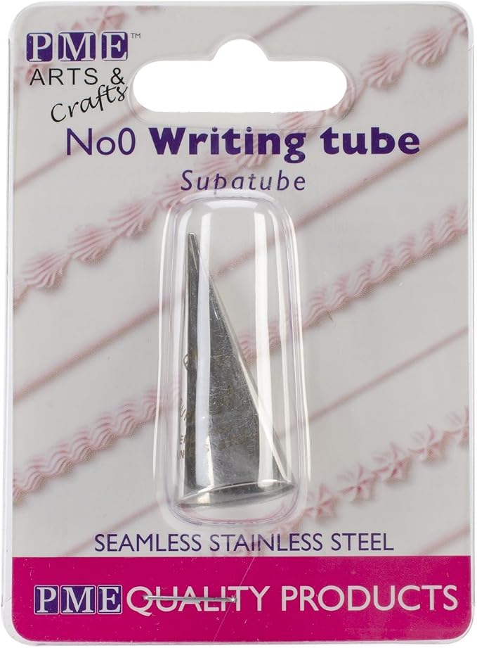 PME Seamless Stainless Steel Supatube Decorating Tip, Writer #0 (ST0)