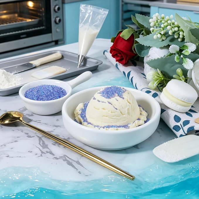 Mermaid Sprinkles Purple Sanding Sugar for Baking, 6.35oz/180g Edible Sparkling Sugar Crystals for Cakes Cupcakes Cookies Ice Cream