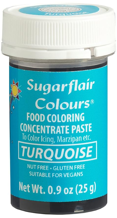 Sugarflair Food Coloring Concentrate Paste, 25 Grams Turquoise