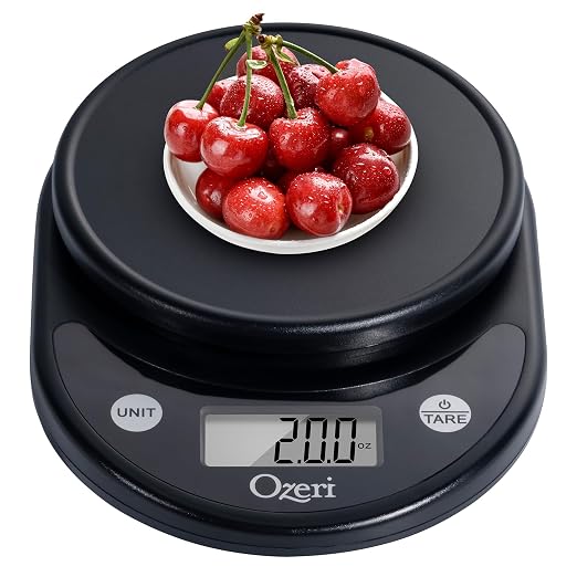 Ozeri® Pronto® Kitchen and Food Scale with Variable Graduation Technology® | Recognized by experts -- Winner of awards from the Food Network, The New York Times’ Wirecutter, CNN Underscored, and others.