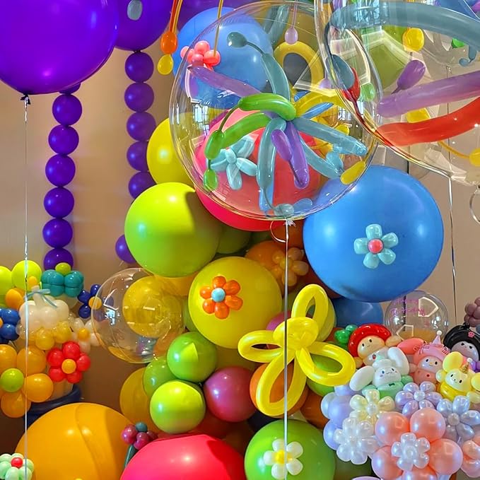 MEBAY Rainbow Balloon Arch Kit, 166Pcs 18 12 10 5 inch Colorful Latex Balloons Garland for Birthday Baby Shower Wedding Engagement Anniversary Mother's Day Party Decorations