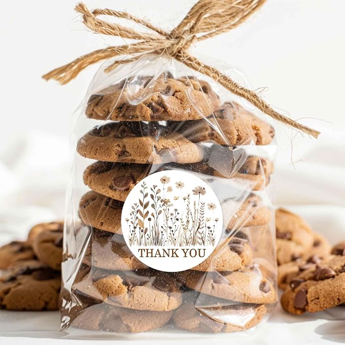 500pcs Handmade Small Business Boutique Packaging Stickers, Gift Bags Freebies Customer Appreciation Stickers，Invitation Envelope Labels