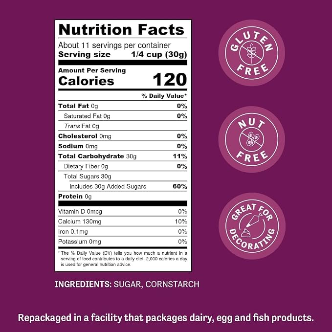 Judee’s 6X Powdered Confectioners Sugar 11.25 oz - 100% Non-GMO, Gluten-Free, and Nut-Free - 6X Size Perfect for Icings, Frostings, and Dusting Baked Goods