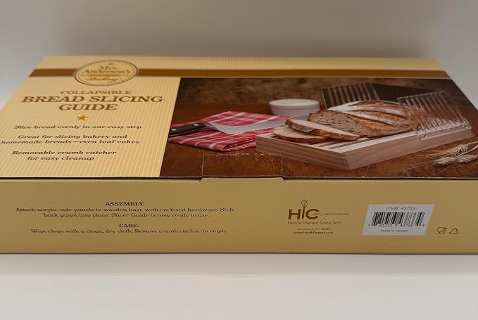 Mrs. Anderson’s Baking Bread Cutter Slicing Guide with Crumb Catcher, 12.5-Inches x 6.375-Inches