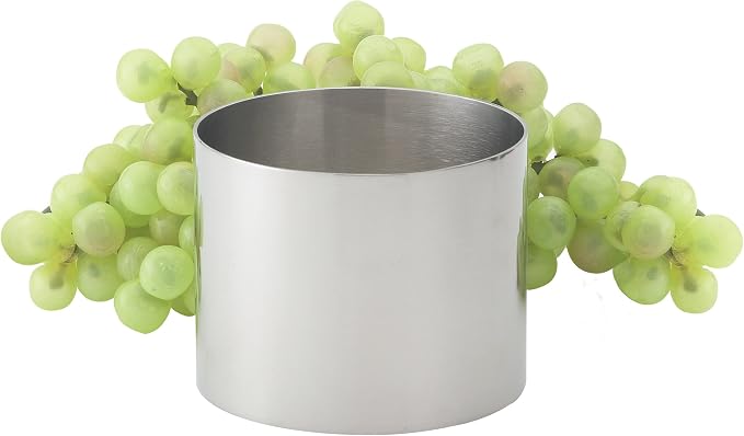HIC Kitchen Food Ring, 18/8 Stainless Steel, 2-Inch Diameter x 2.75-Inches