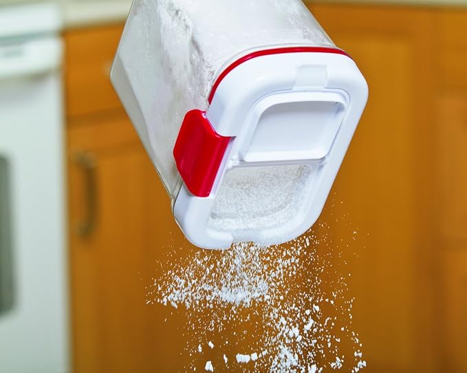 Progressive ProKeeper Powdered Sugar Storage Container, Holds 1lb Bag of Powdered Sugar, 1-Quart Capacity