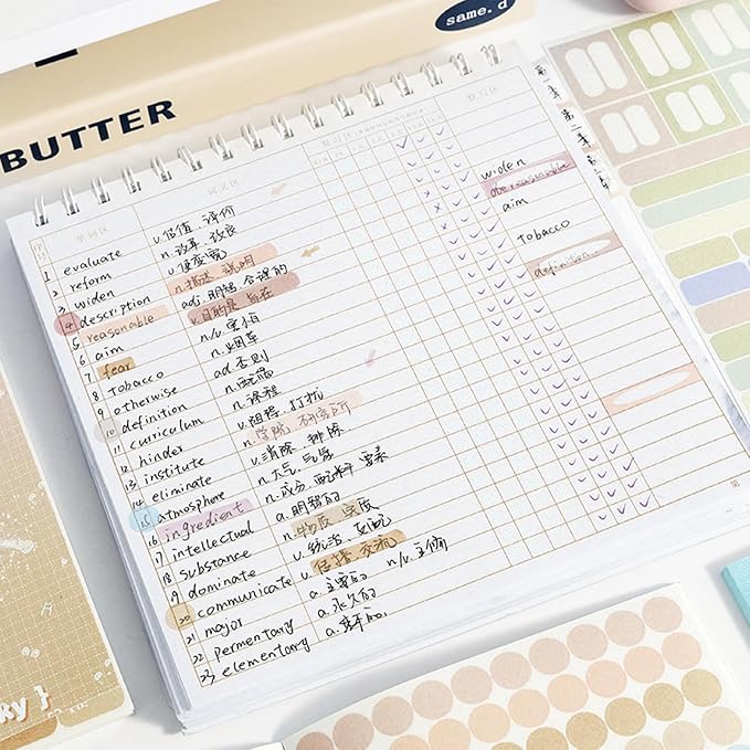 Apricot Spring Label Sticker Scrapbooking Supplies for Junk Journal, 20 Sheets Stickers - Ephemera Stickers Book(TZ-012-004)