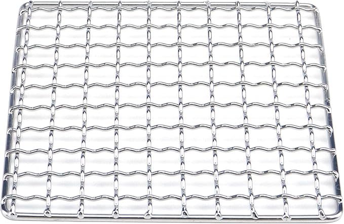 Cooling Rack Stainless Steel Metal Wire Rack Barbecue Carbon Baking Net Grill Square Cooling Rack 130×130mm/5.12×5.12in, Square