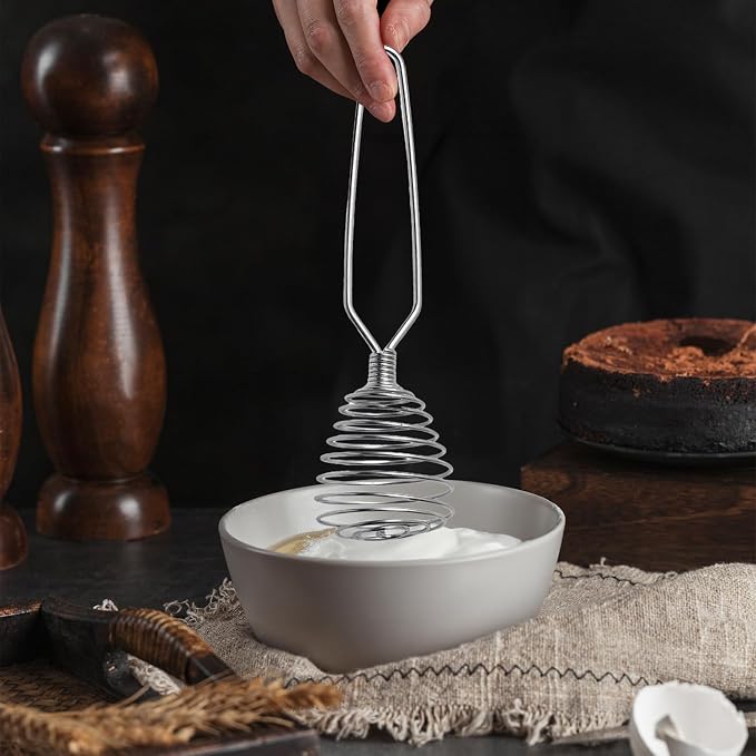 Mrs. Anderson’s Baking Mini French Coil Whisk, Stainless Steel, 8-Inch