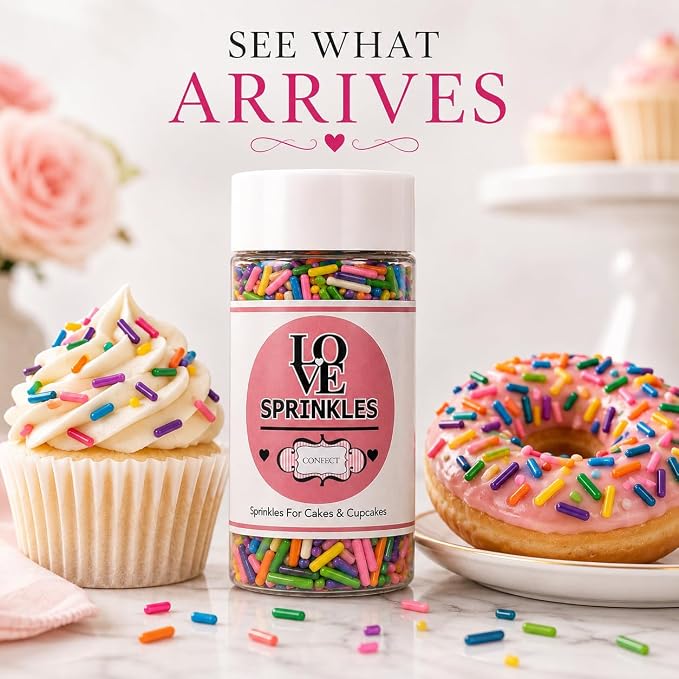 Confect Color Splash Rainbow Sprinkles – Custom Blend Multicolor Jimmies – Edible Toppings for Cake, Cupcake & Dessert Decorating –Vegan, Gluten-Free, Nut-Free, Soy-Free, Dairy-Free, Palm Oil-Free – 4.2 Oz