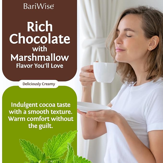BariWise Protein Hot Chocolate with Marshmallows, Hot Cocoa, Low Sugar, Low Carb, Keto Friendly & Gluten Free (7ct)