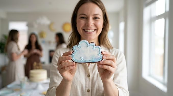 Ann Clark Cloud Cookie Cutter 3.75", Made in USA | Happy Little Cloud, Perfect Size and Shape, America’s Largest Cookie Cutter Maker, Food-Safe American Steel