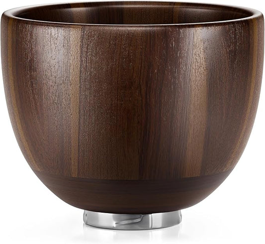SpaceAid Wooden Bowl for Mixer - Kitchen Space Aid Acacia Wood Mixing Bowls Holder for Stand Mixer, Compatible with 4.5 & 5 QT Tilt-Head Models Kitchen, Natural Wood