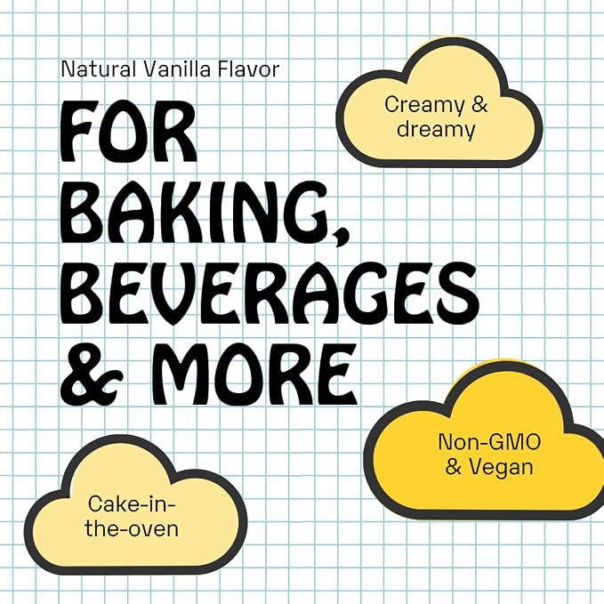 Supernatural Vanilla Dream Flavor Drops - Vegan, Non-GMO Natural Flavoring, Unsweetened, Zero Calorie. Creamy Vanilla Taste for For Food Crafts, Desserts, Candy, Water, Kids Smoothies, and More. 30ml 1oz