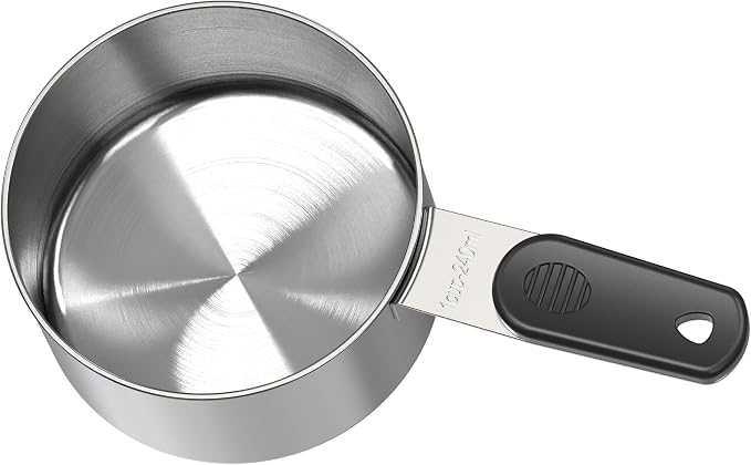DOTINGHUX 1 Cup Magnetic Grips Stainless Steel Measuring Cup -1PCS