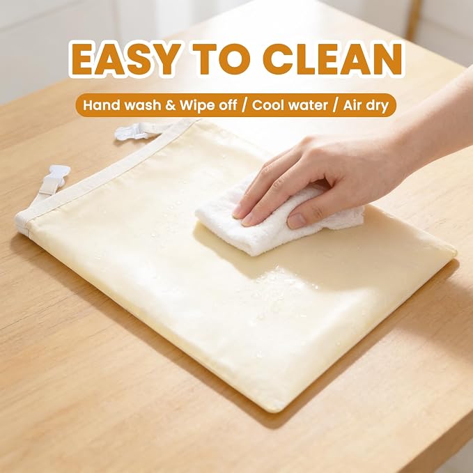 Beeswax Bread Bag for Homemade Bread Sourdough, 2 Pack Reusable Bees Waxed Infused Linen Wrap for Baguette Loaf Bread Freezer, Fresh Food Keeper Storage Container, Homesteading Essentials Flower Bloom