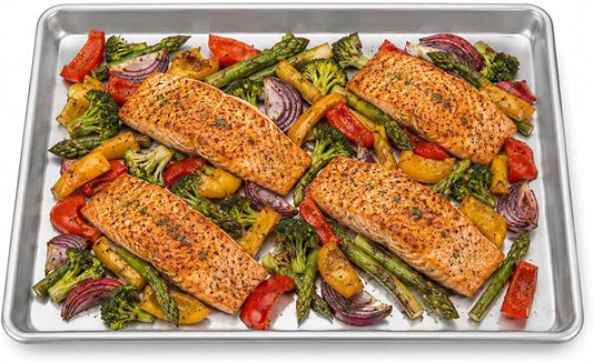 Mrs. Anderson’s Baking Quarter Sheet Pan, 9.5-Inches x 13-Inches, Heavyweight Commercial Grade 19-Gauge Aluminum
