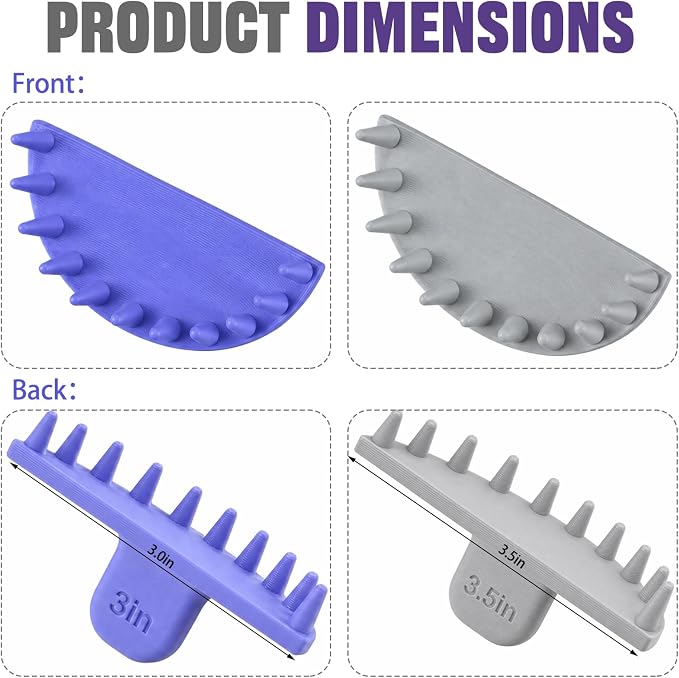 Hushee 2 Pcs Cake Arch Guide Tool Cake Decoration Tools Swag Marker Tool Piping Guide Convenient for Controlling Size and Position for Piping Beginners and Baker (Gray and Purple)