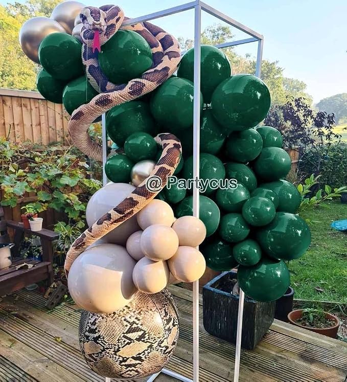 Dark Green Balloon Garland Arch Kit Double Stuffed Emerald Green Latex Balloon Different Sizes 18 12 5In for Birthday Baby Shower Anniversary Graduation Party Decoration