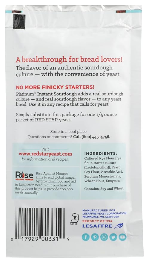 Platinum Instant Sourdough Yeast - 1 packet