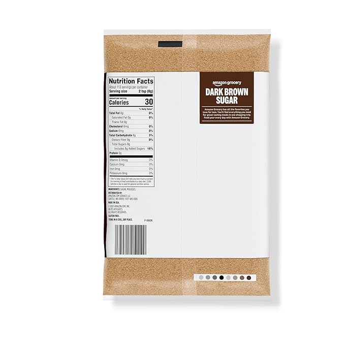 Amazon Grocery, Dark Brown Sugar, 2lb