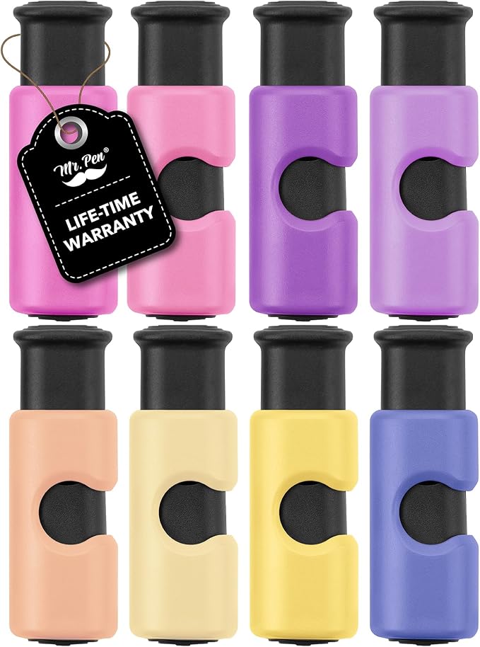 Mr. Pen- Squeeze and Lock Bread Bag Clips, 2.4 Inch, 8 Pack | Multicolor Squeeze Lock Clips, Reusable Bag Closures for Bread, Snacks, Coffee, Food Storage, Fits Thick and Thin Bags