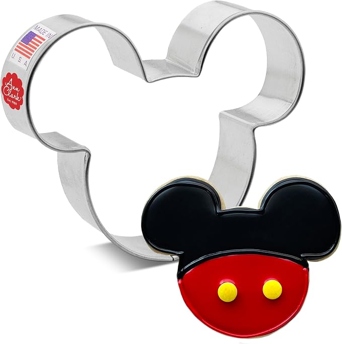 Ann Clark Mouse Head Cookie Cutter, 4" Made in USA