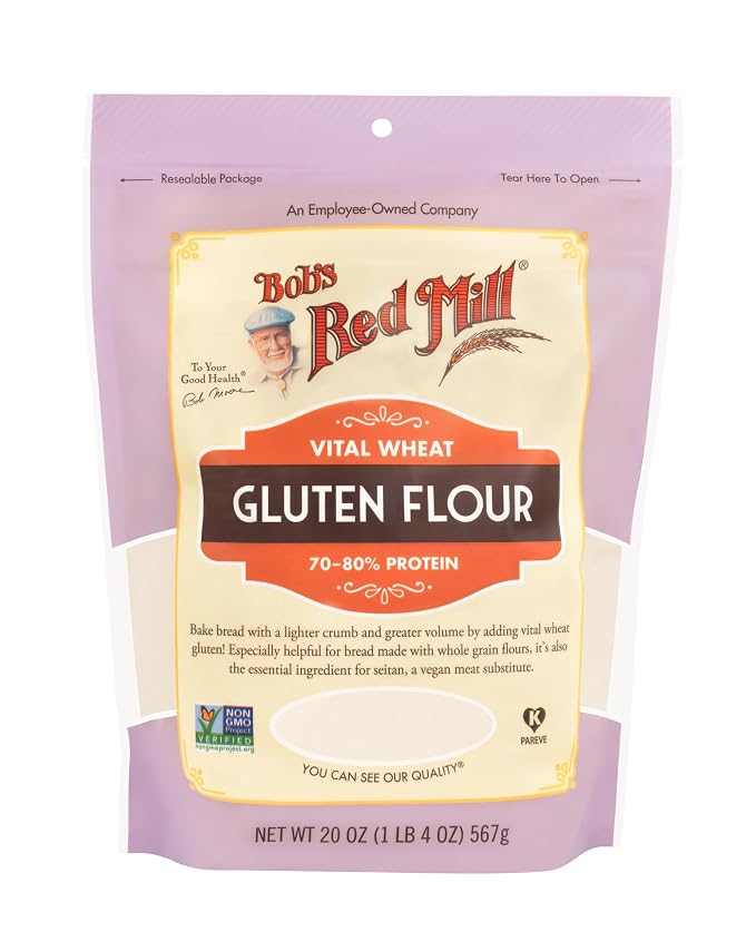 Bob's Red Mill Vital Wheat Gluten Flour, 20oz (Pack of 1) - Vegan, Keto Friendly, Kosher