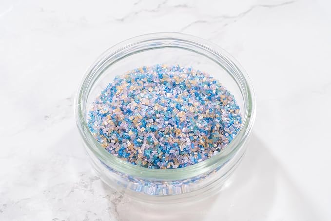 Bakerpan Pastel Sugar Sprinkles for Baking - 7 oz Coarse Sparkling Decorating Sugar Crystals for Baking Topping, Cookies & Cupcakes | Kosher, Gluten-Free, Made in USA