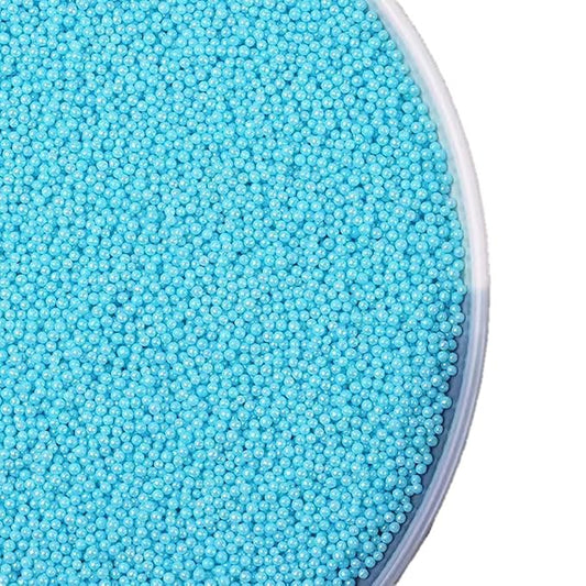 Blue sprinkles Edible Pearl Spinkles 130g/4.6oz,Cake Dessert sprinkles,Cookie sprinkles,Sugar Pearls, Edible Candy Pearls for Cake Cupcake Decorationg 2mm (Blue)