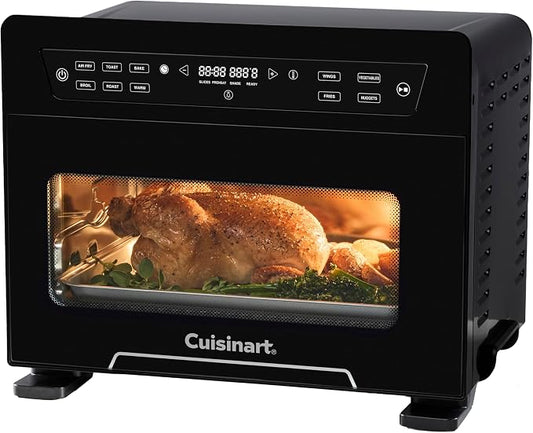 Cuisinart 10-in-1 Digital Air Fryer Toaster Oven, Countertop Convection Oven with Stainless Steel Interior Air Fry, Bake, Toast & Roast, Family Size Fits 4-lb. Chicken, PFAS Free Accessories
