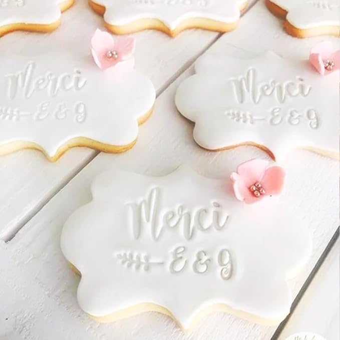 Plaque Frames Cookie Cutters Set 12Pcs Stainless Steel Biscuit Fondant Fruit Cutter for Baking, Party, Cake Decorating Tools