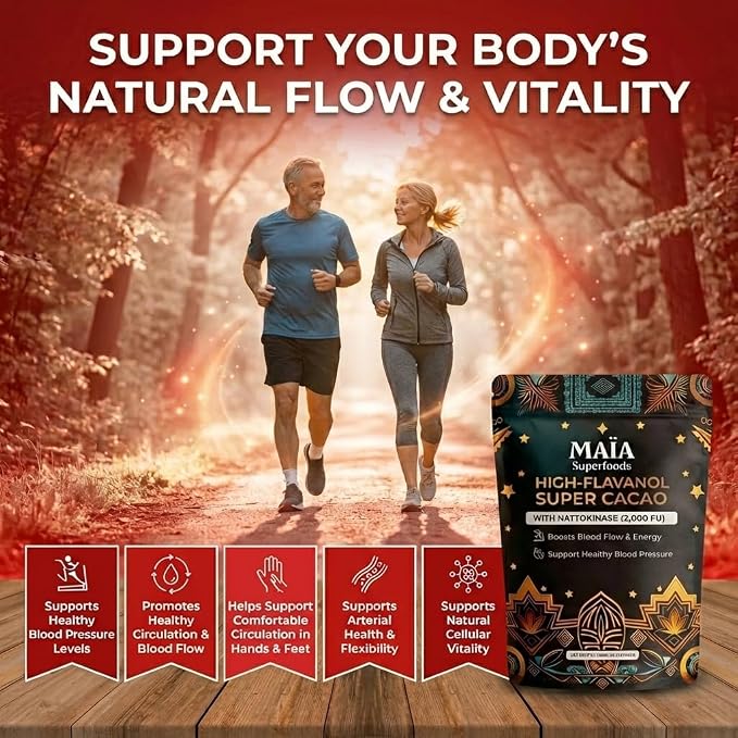 Maia Ceremonial Cacao | Super Cacao | High Flavanols | Supports Healthy Blood Pressure, Cardiovascular Wellness | Theobromine