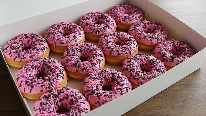 NCS Pink & Black Jimmies Edible Sprinkles – Cupcake, Cake & Cookie Decorations, 7 oz