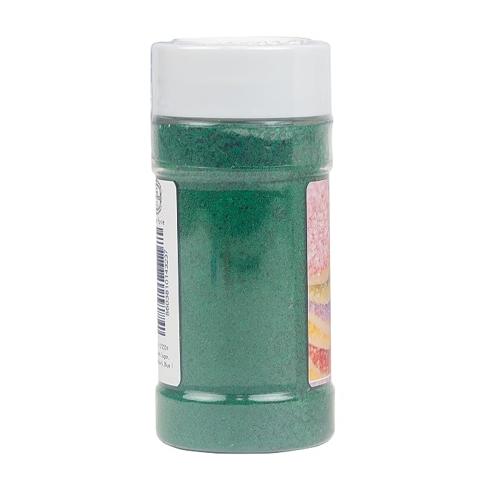 O’Creme Sugar Crystals - Coarse Sugar for Cookie Decorating - Eye-Catching Sugar Crystals – Coarse Sugar for Unique Cake Toppings, Cupcakes and Cookies – Ideal Decoration Solution - 3.5 Ounce Green