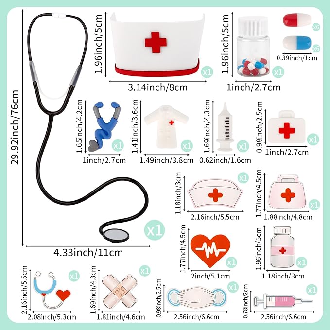 27PCS Nurse Cake Topper Nursing Graduation Decorations Nurse Party Decorations Graduation Cake Topper for Rn Theme Party Doctor Nursing Graduations Party Supplies Decor