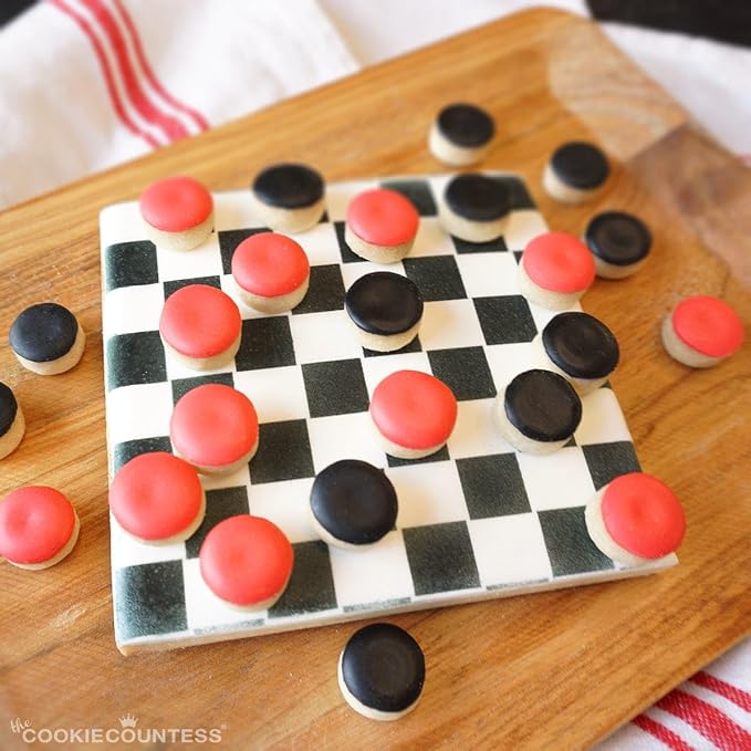 The Cookie Countess Checkerboard Pattern Stencil