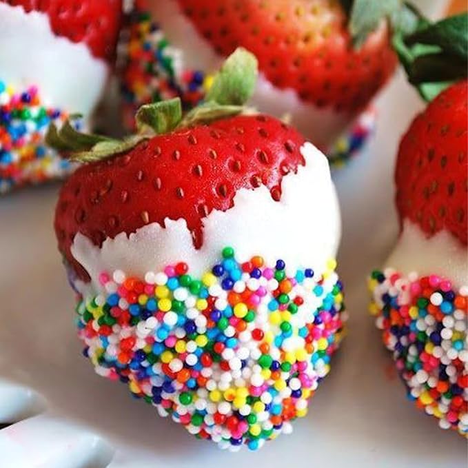 Rainbow Sprinkles, Nonpareils Sprinkles for Cake Decorating, Cake Sprinkles Bulk 1.54 LB, Sujoygar, Cupcake, Cookie, Chocolate, Baking, Cake Sprinkles